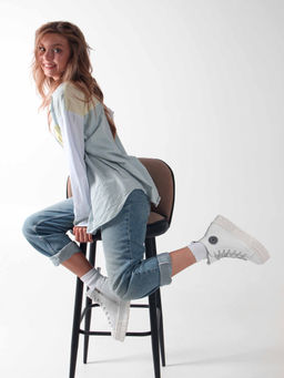 Ботинки 213.212131w. Белый/Байка