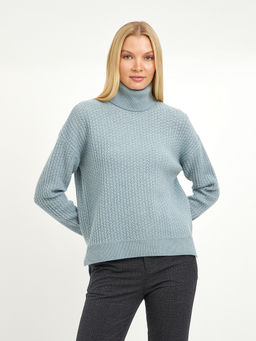 водолазка женская с удлиненной спинкой и со спущенной линией плеча - Glenfield фото 5