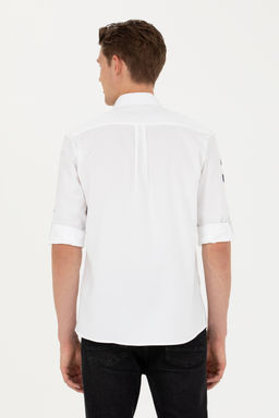 Мужская белая рубашка с длинным рукавом - U.s. polo assn фото 19