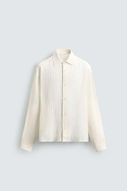 100% CRINKLED LINEN SHIRT - Zara фото 8
