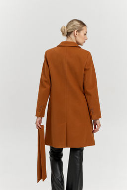 Пальто женское демисезонное 26897 (карамель)