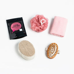 Подарочный набор Этель Spring, полотенце 30?60 см, мочалка, массажёр  фото 2