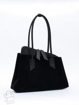 Сумка женская кожаная 6005L black Polina&Eiterou