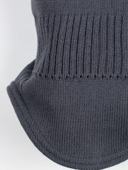 Шлем весенний/осенний вязаный (Графит) Бэтмен - Jumbi фото 6