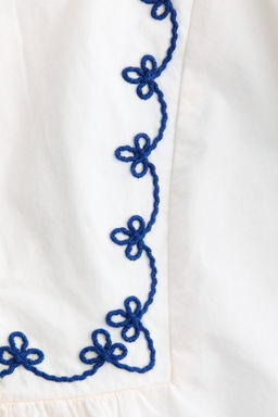 Embroidered cotton blouse - H&m фото 4