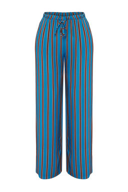 Trendyolmilla Cizgili Dokuma Baglama Detayl? Plaj Pantolon TBESS25PL00007 фото 5