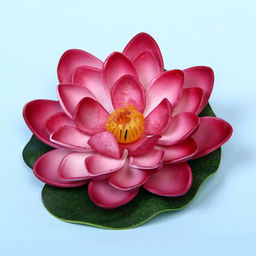 Цена за 5 шт. Растение водоплавающее "Кувшинка большая" d-10см бордовая