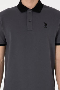 Erkek Regular Fit Polo Yaka Antrasit Basic Ti__rt Sepette S_rpriz _ndirim - U.s. polo assn фото 6