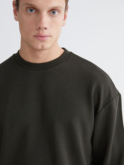 Bisiklet Yaka Erkek Sweatshirt