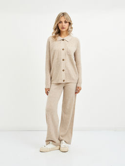 кардиган женский бежевый из шерсти - Glenfield фото 2