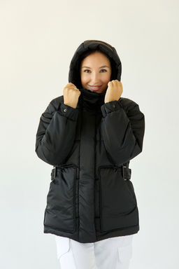 Куртка женская зимняя 25404 (графит) - Kankan фото 6