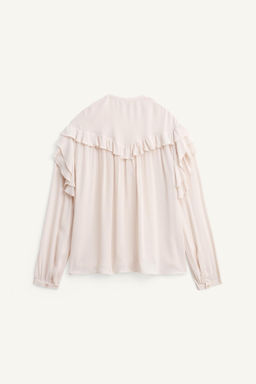 RUFFLED BLOUSE WITH BOW LIMITED EDITION - Zara фото 6
