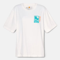 Женская футболка Timberland BACK GRAPHIC TEE белая  фото 7