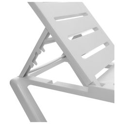 Шезлонг пластиковый, 198 х 62 х 32 см, белый - Simaland фото 6