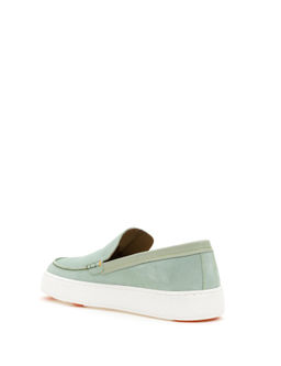 Mint Ye_ili %100 Deri Loafer Ayakkab_