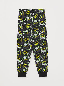 Bisiklet Yaka Batman Bask?l? Uzun Kollu Erkek ?ocuk Pijama Tak?m? - Waikiki фото 3