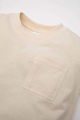 Футболка с длинными рукавами и круглым вырезом для маленьких мальчиков - Defacto фото 2