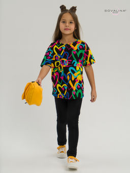 Костюм Мун яркие сердца-черный - Sovalina фото 8
