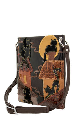 Сумка с аппликацией ДС-144-140 мокко - Protege фото 3