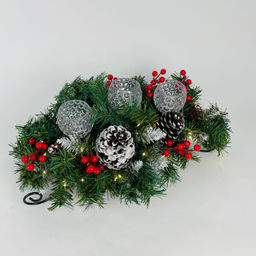 Новогодний декор - Санки подсвечник с гирляндой - Ип лебедев о.ю фото 5