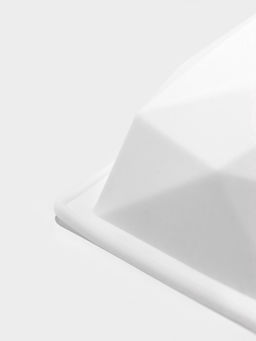 Форма для муссовых десертов и выпечки KONFINETTA Геометрия любви, силикон, 21.5?20?6 см, белая