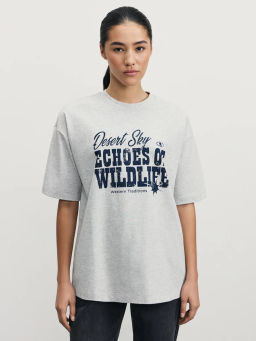 Футболка оверсайз с принтом / Zarina  фото 3