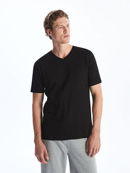 V Yaka K?sa Kollu Penye Erkek Ti??rt