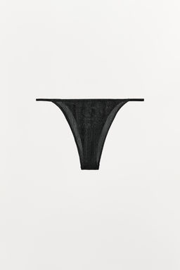 METALLIC THREAD THONG - Zara фото 5