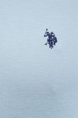 -67% Мужская открытая футболка с воротником поло цвета индиго Basic