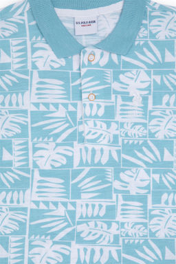 U. S. Polo Assn / Мятная футболка с воротником-поло для мальчиков - U.s. polo assn фото 3