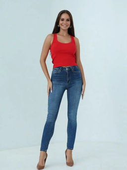 Женские джинсы скинни CRACPOT 1292-уценка