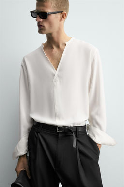 FLOWING RELAXED FIT SHIRT - Zara фото 13