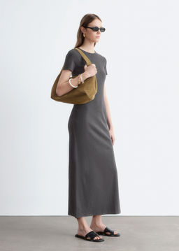 Vestido de punto de largo midi - H&m фото 7