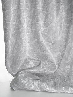 Лен с вискозой жаккард Севилья цв.серый металлик, ш.1.6м, лен-48%, вискоза-52%, 160гр/м.кв - Купава фото 2