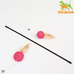 Дразнилка Праздничная, 45,5 см, розовая