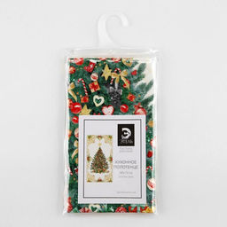Новогоднее полотенце Этель Golden Christmas 40х73 см, 100% хл, саржа 190 гр/м2  фото 5
