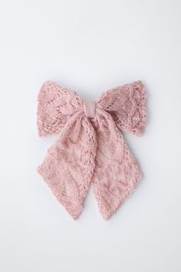 KNIT BOW HAIR CLIP WITH WOOL AND ALPACA - Zara фото 4
