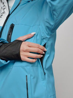 Горнолыжный костюм женский зимний голубого цвета 02321Gl - Chunmai фото 10