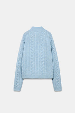 80% WOOL CABLE KNIT JUMPER SKI COLLECTION - Zara фото 7