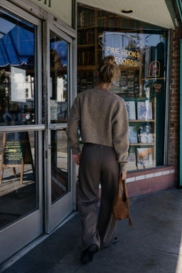 WIDE-LEG PLUSH TROUSERS - Zara фото 2