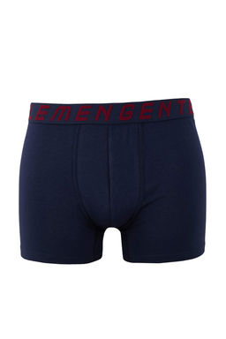 Lacivert Gentlemen Desen Lastikli 4lu Paket Pamuklu Elastanl? Boxer TMNAW26BX00001 - Trendyolmilla фото 5