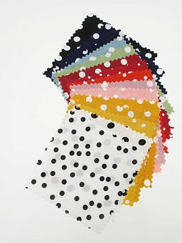 Комплект образцов Штапель горох №2 - Купава фото 3