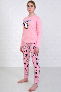 Арт. 4560 Пижама с брюками 46-52 (4 шт) Цвет:розовый - Калинка фото 3