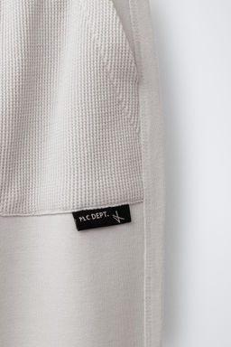 COMBINED WAFFLE-KNIT JOGGING TROUSERS - Zara фото 4