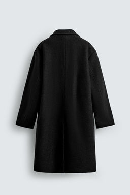 ABRIGO CRUZADO TEXTURA BOUCL? / Negro - Zara фото 8