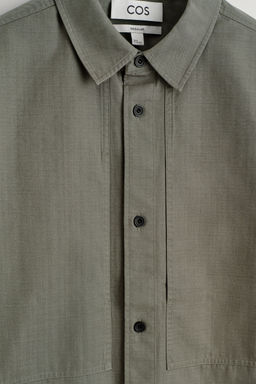 CAMISA DE ALGOD?N CON DETALLE DE BOLSILLO - H&m фото 3