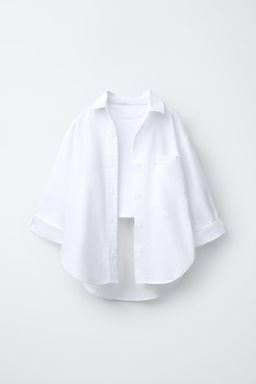 OXFORD SHIRT AND RIBBED T-SHIRT PACK - Zara фото 2