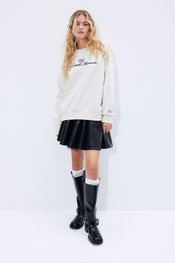 Sudadera oversize con estampado - H&m фото 4