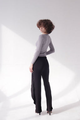 12240 Лонгслив с драпировкой серый - Martichelli фото 10