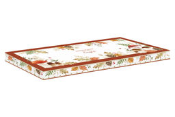 Блюдо, 35х15 см, фарфор P, белое, прямоугольное, Грибы и листья, Autumn Breeze - Easy life фото 2